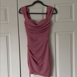 Elegant Pink Sleeveless Dress